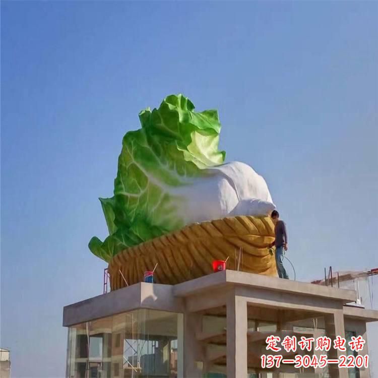 武汉玻璃钢白菜雕塑