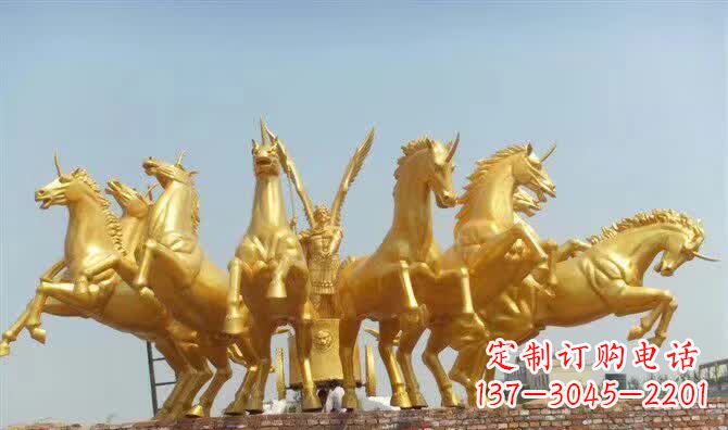 武汉阿波罗战车铜雕