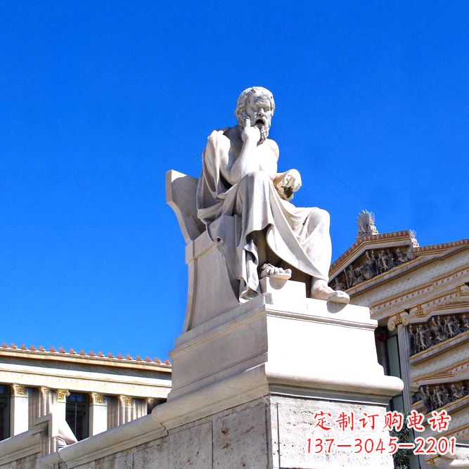 武汉柏拉图大理石景观雕塑——完美融合现代城市文化与古典艺术