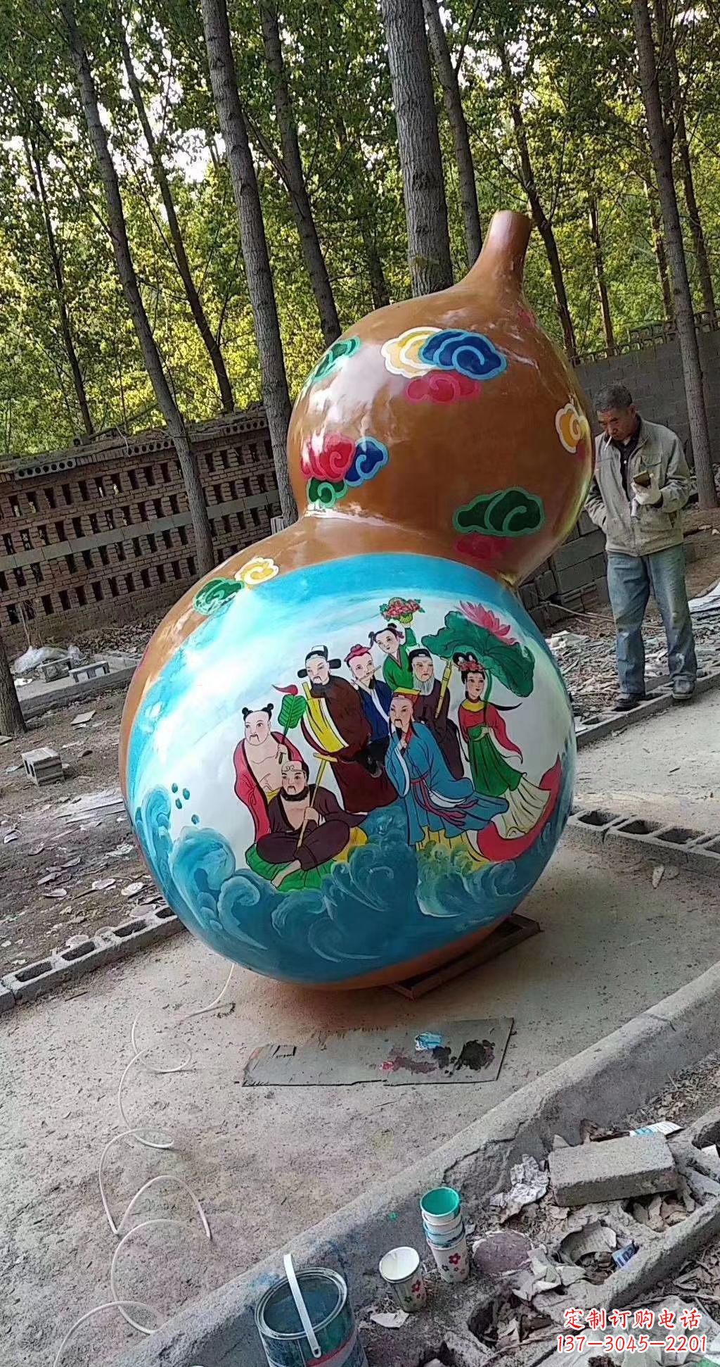 武汉玻璃钢葫芦雕塑一种全新的艺术形式