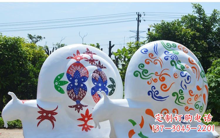 武汉玻璃钢蜗牛一种精美的雕塑