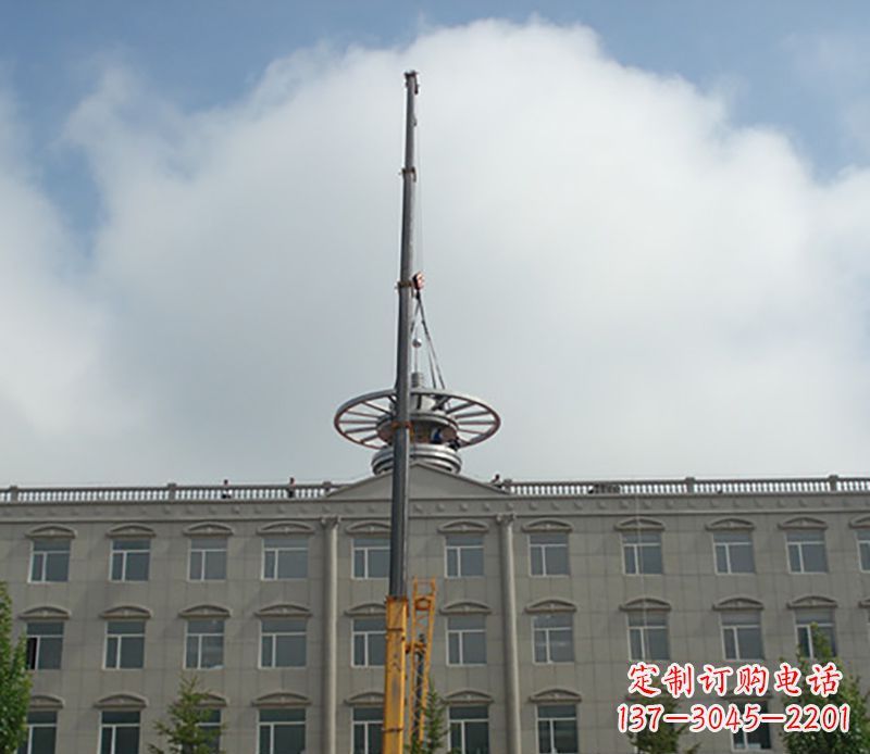 武汉不锈钢避雷针雕塑——安全保护灵感之源