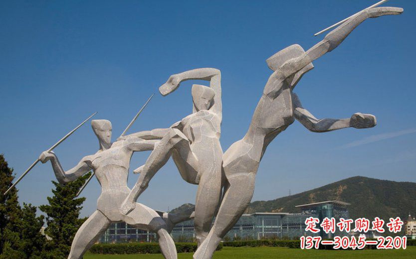 武汉不锈钢标枪雕塑一种新型的艺术形式