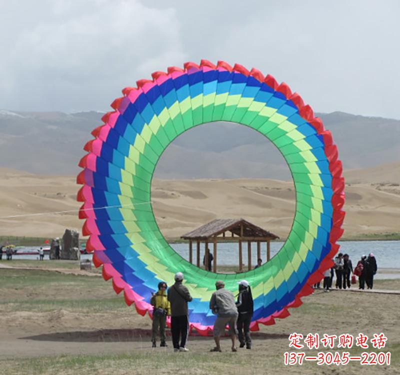 武汉不锈钢彩色圆环雕塑