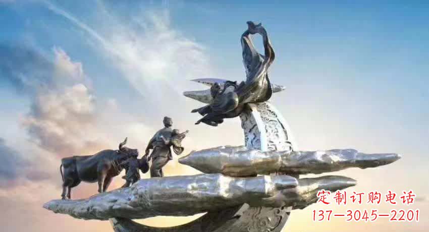 武汉不锈钢嫦娥奔月雕塑