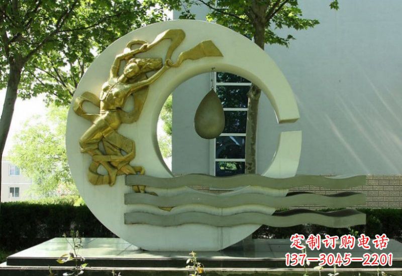 武汉不锈钢嫦娥奔月雕塑
