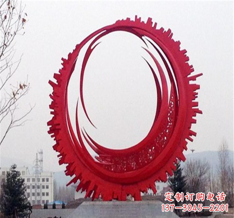 武汉不锈钢齿轮雕塑令人惊叹的精细艺术