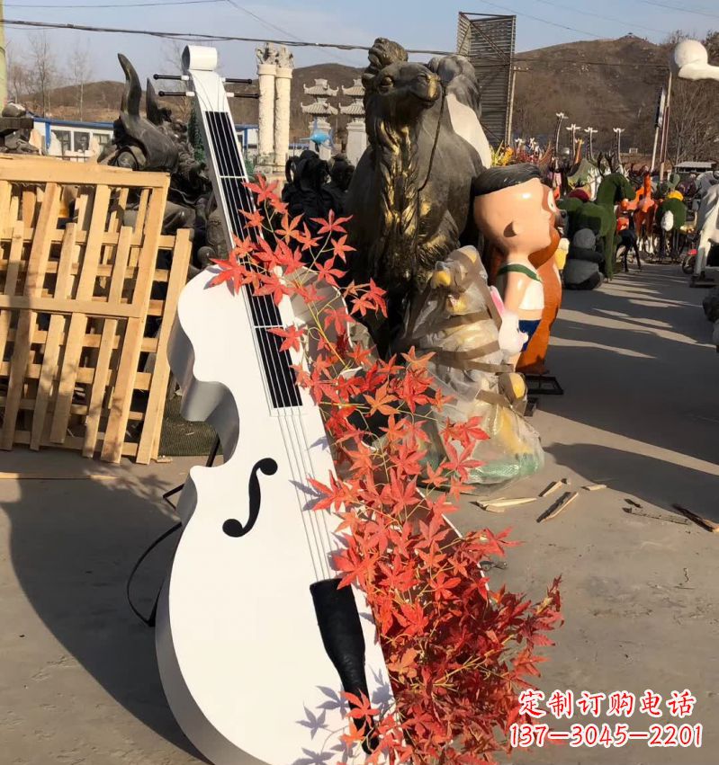 武汉不锈钢大提琴雕塑—精致的艺术精品