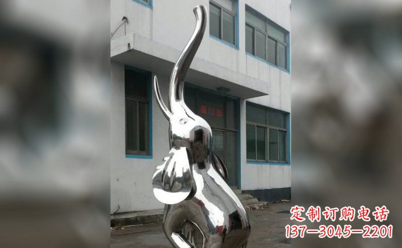 武汉精致的不锈钢大象雕塑
