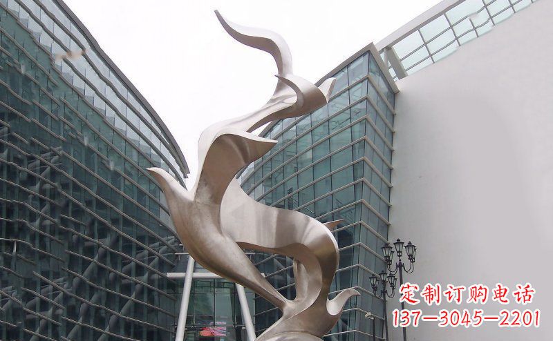武汉不锈钢大雁雕塑