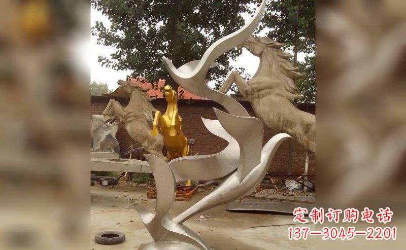 武汉不锈钢大雁雕塑