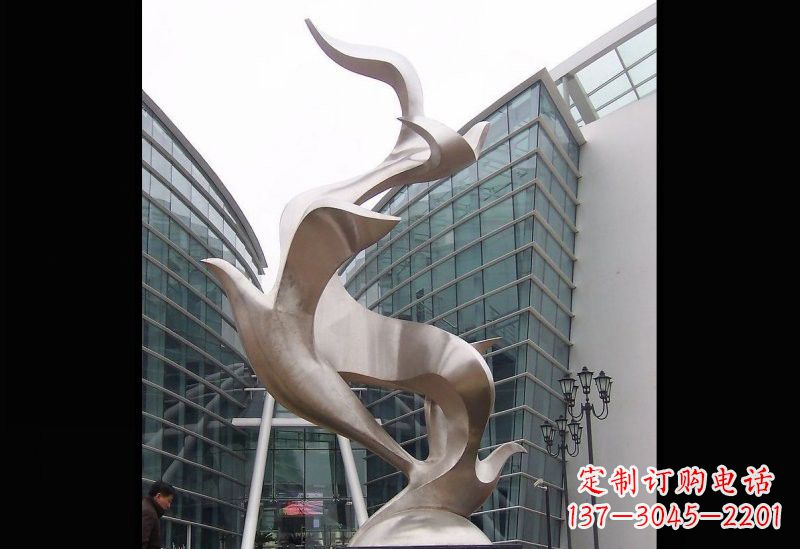 武汉精美的不锈钢大雁雕塑