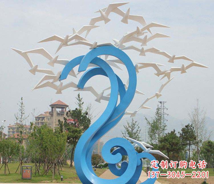 武汉不锈钢大雁雕塑传承传统文化的象征