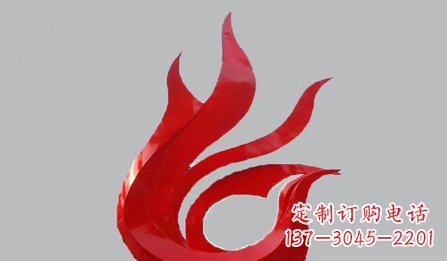 武汉不锈钢凤凰雕塑——传承古代文化之美