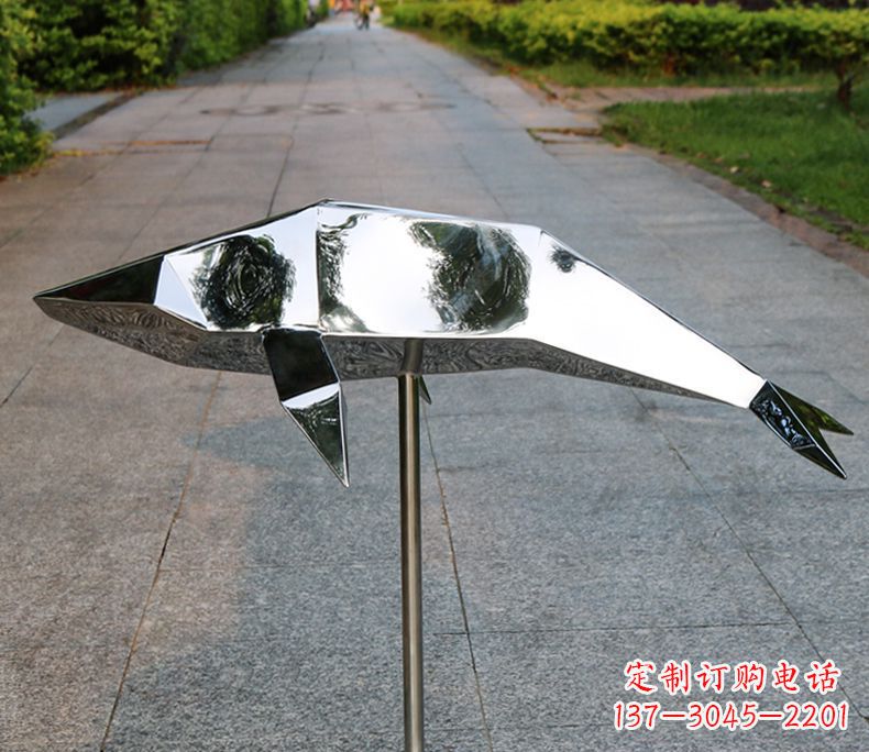 武汉不锈钢海豚雕塑令人惊叹的精致艺术品