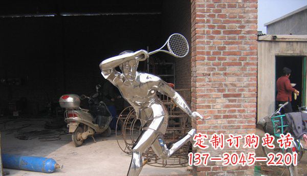 武汉不锈钢羽毛球雕塑——精致简洁的艺术作品