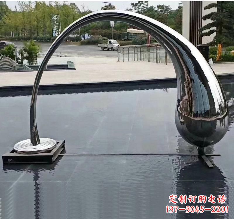 武汉不锈钢大型水滴雕塑让艺术融入生活