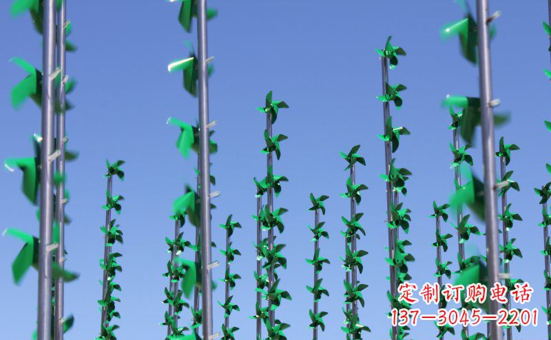 武汉不锈钢风车雕塑灵动而又精致