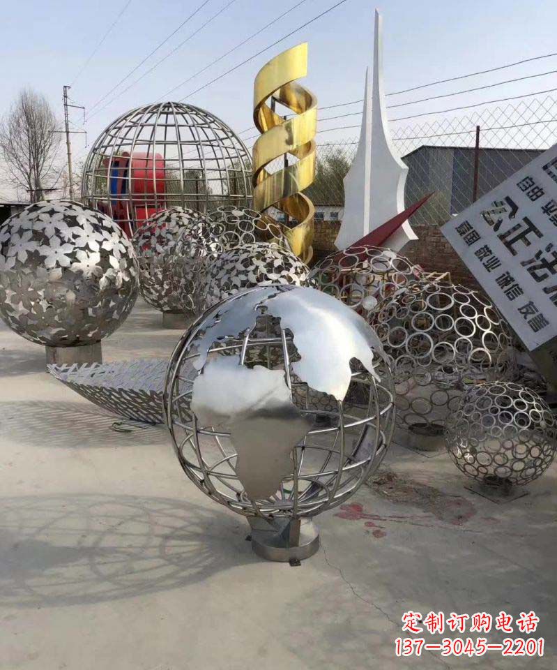 武汉不锈钢地球雕塑融合艺术与自然的完美结合