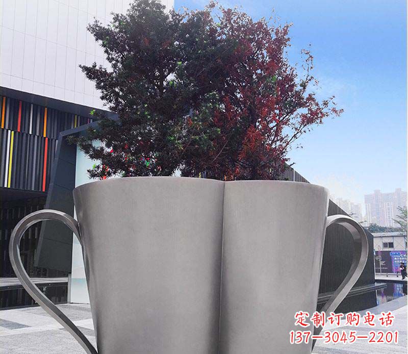 武汉不锈钢花盆雕塑美观耐用