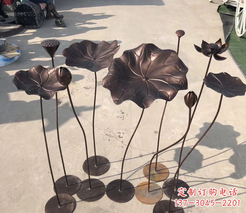武汉不锈钢荷花雕塑传承传统文化