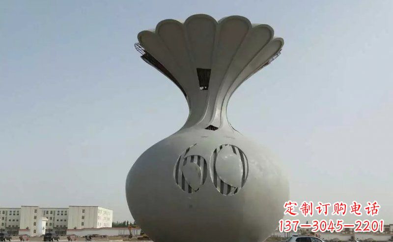 武汉不锈钢花篮雕塑精美绝伦