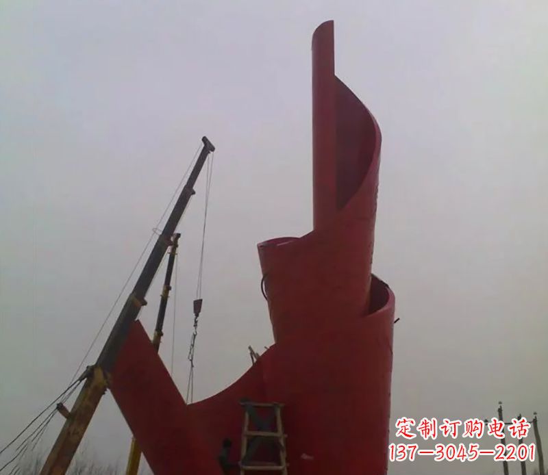 武汉不锈钢火炬雕塑点燃社会进步的火炬