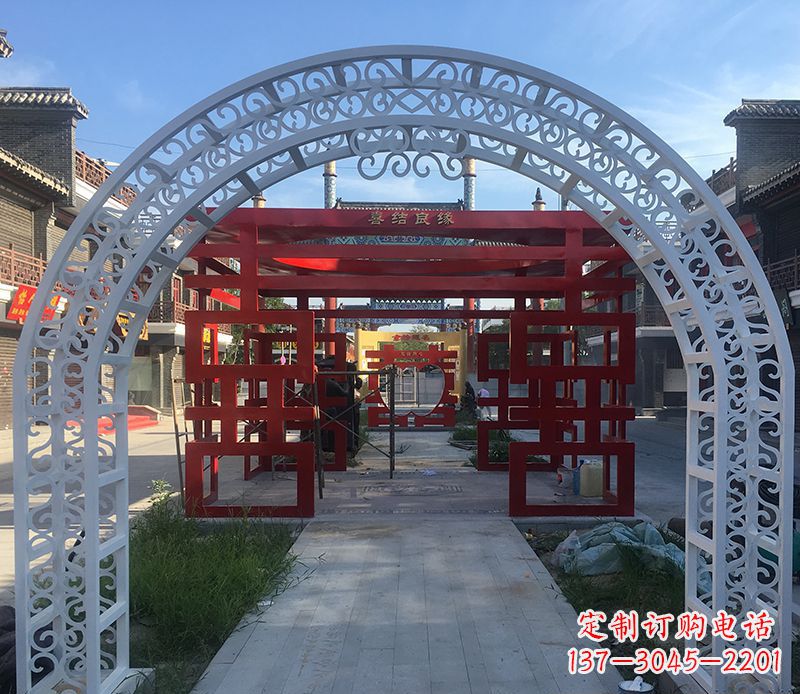 武汉不锈钢拱门雕塑——精美绝伦