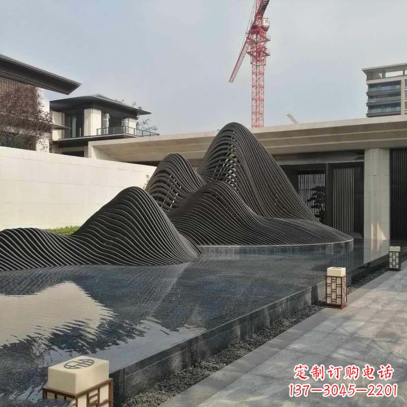 武汉不锈钢铁艺假山艺术性的美化