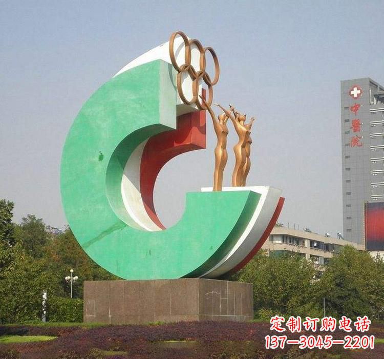 武汉勇于拼搏的运动员雕塑