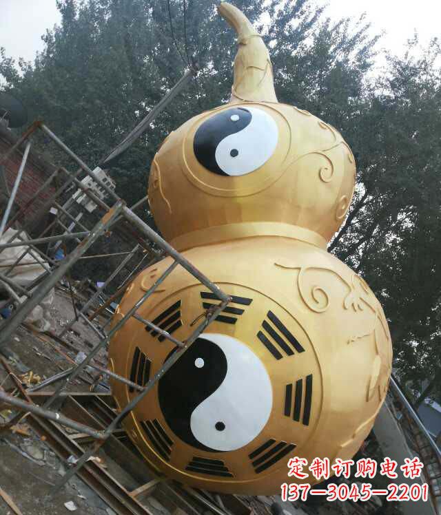 武汉精美不锈钢葫芦雕塑