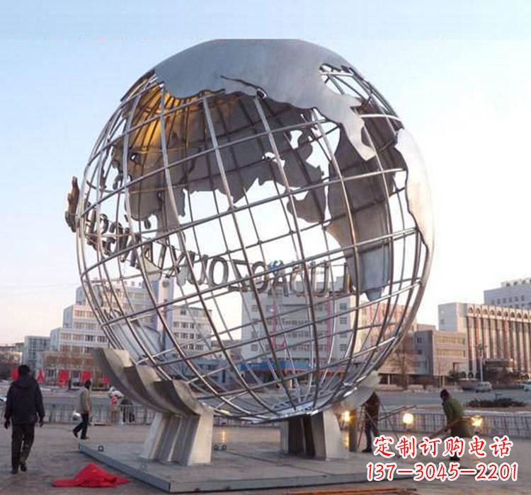 武汉不锈钢地球仪雕塑一座充满美丽与灵性的艺术品