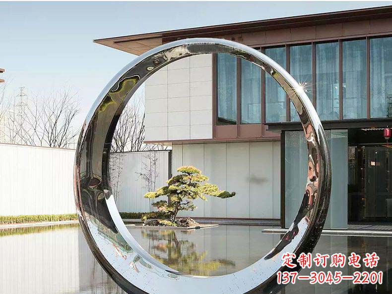 武汉不锈钢月亮雕塑精美绝伦