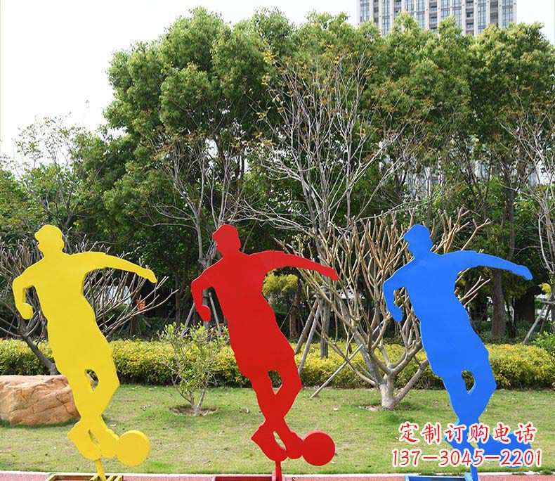 武汉不锈钢足球雕塑激发运动激情