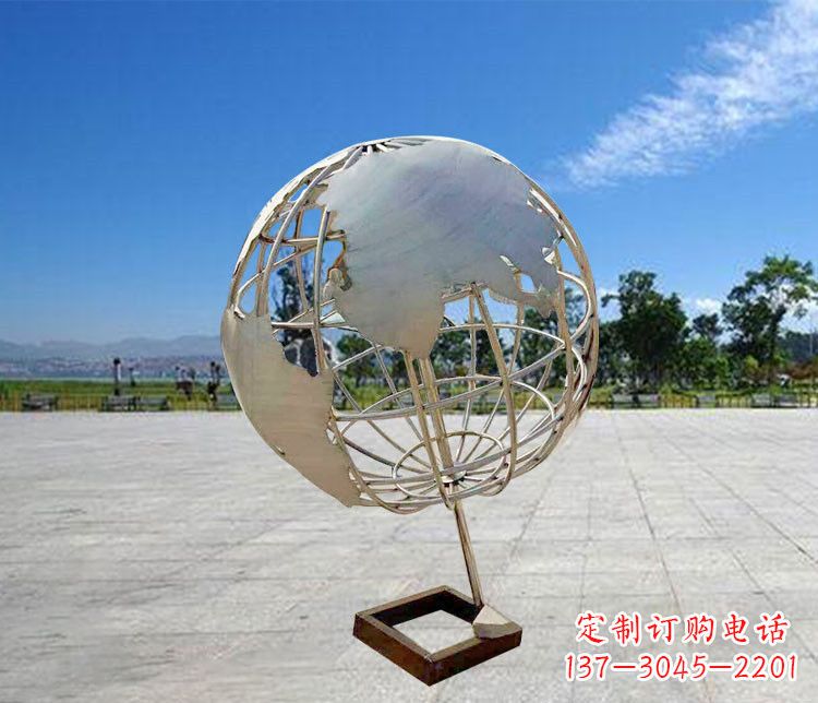 武汉神奇的不锈钢地球仪雕塑