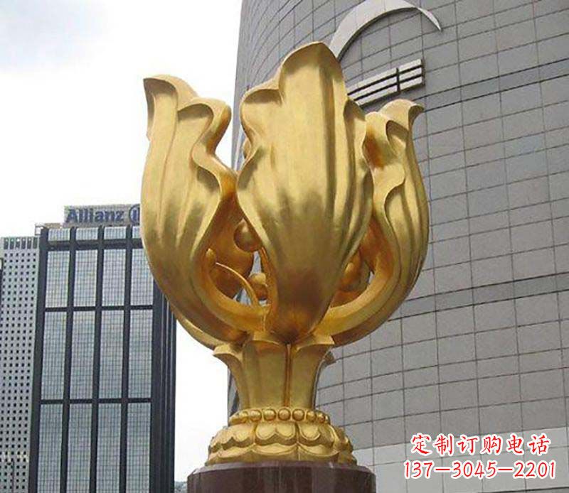 武汉紫荆花雕塑——精美艺术品