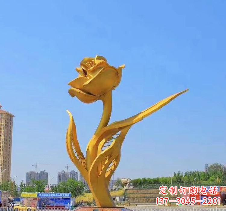 武汉精美不锈钢紫荆花雕塑