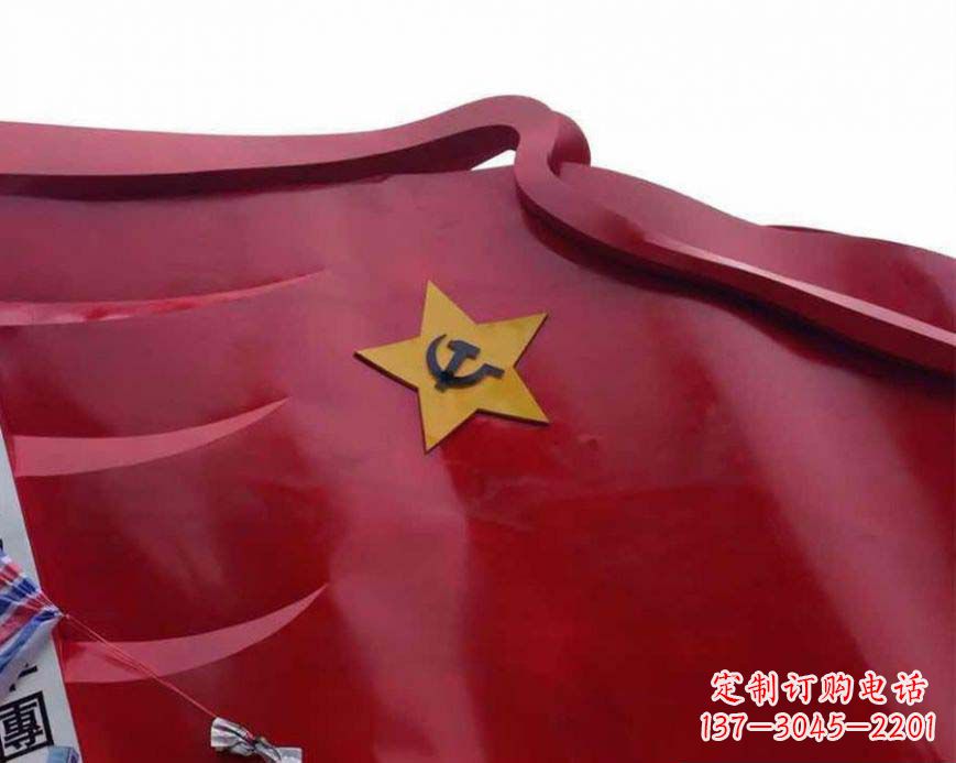 武汉不锈钢党徽雕塑——传承红色基因