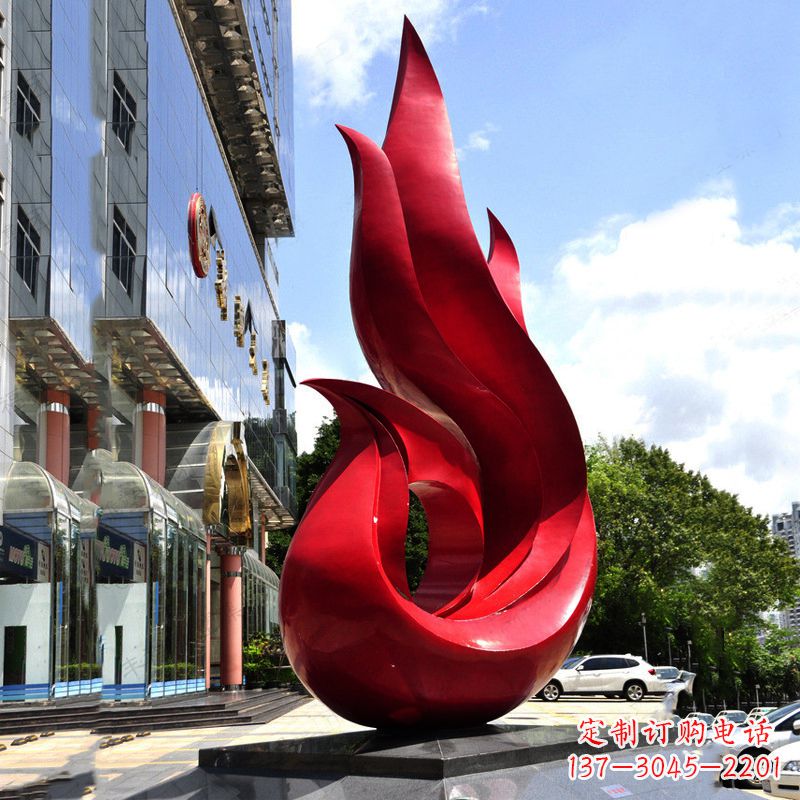 武汉抽象不锈钢凤凰雕塑-小区企业广场景观动物雕塑