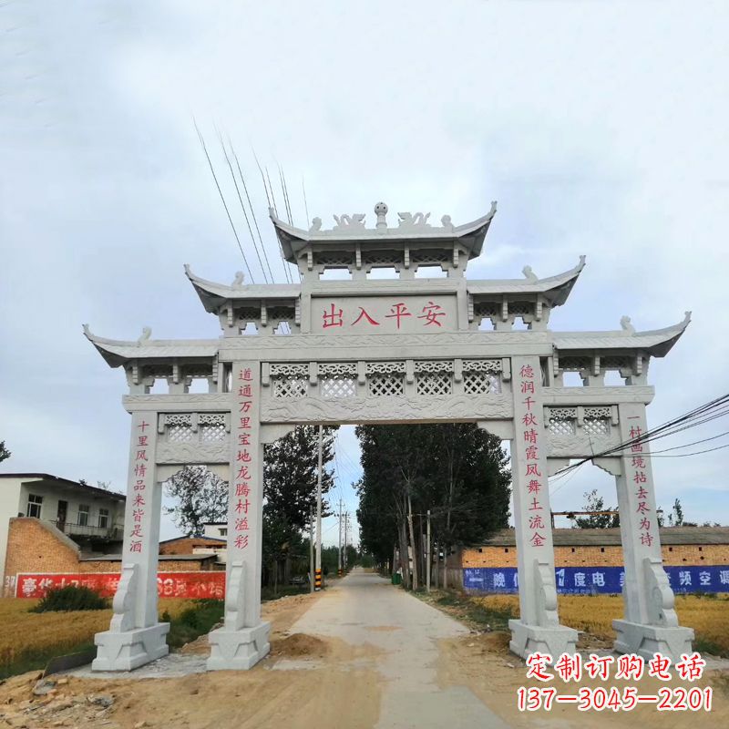 武汉石雕牌楼传承民间文化的艺术珍品