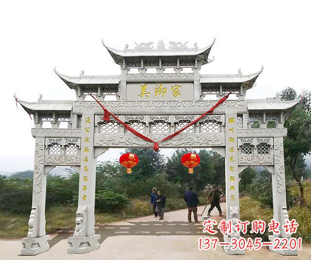 武汉牌坊雕塑珍贵的传统文化