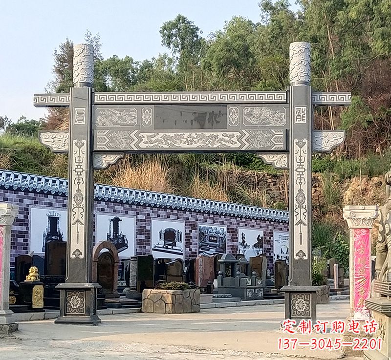 武汉古村牌坊雕塑精湛技艺的经典之作