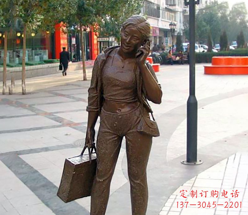 武汉通话女性雕塑