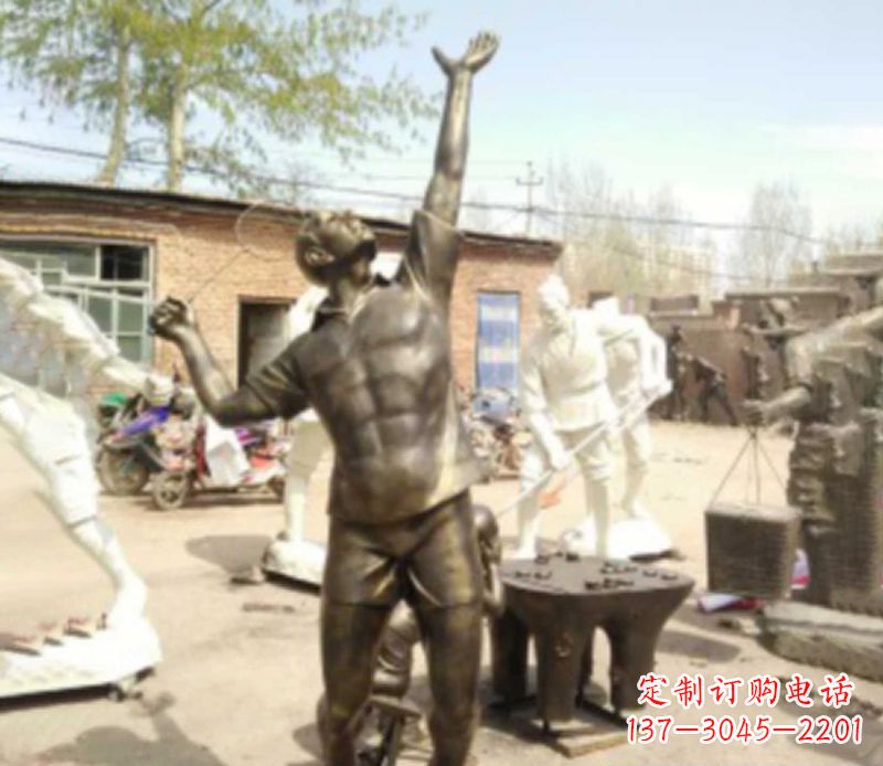 武汉羽毛球雕塑传承运动精神