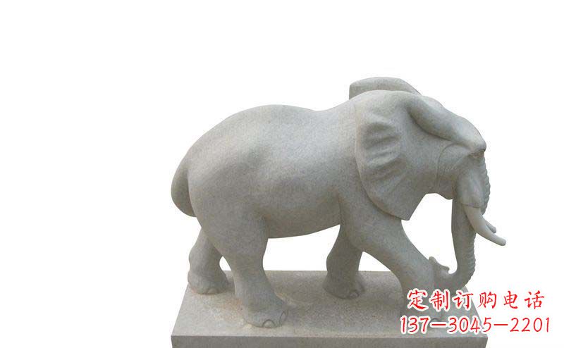 武汉大象雕塑大理石大象公园的精美艺术