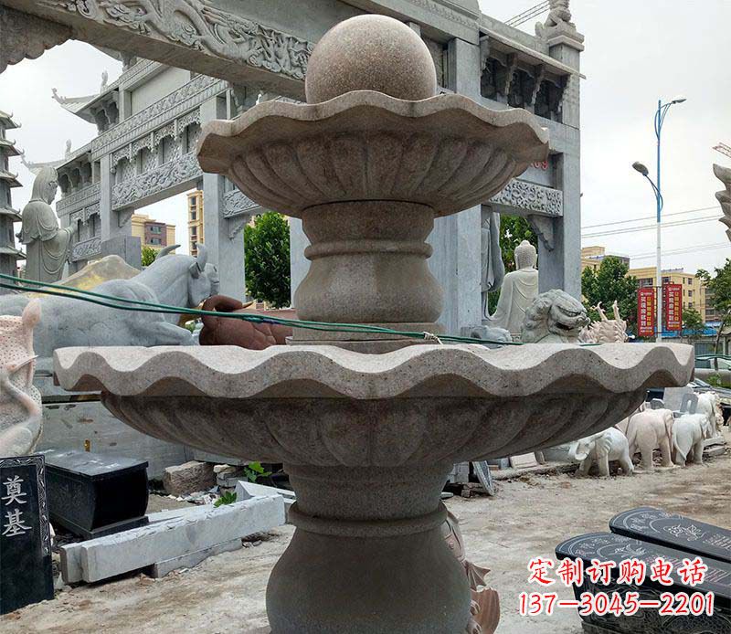 武汉大理石多层喷泉石雕