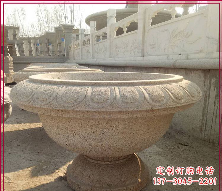 武汉大理石花盆雕塑