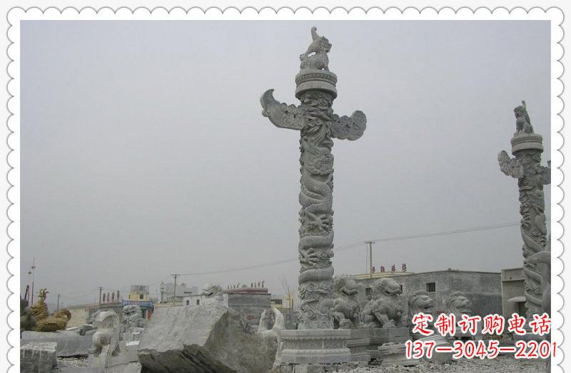 武汉精致雕刻,大理石华表雕塑