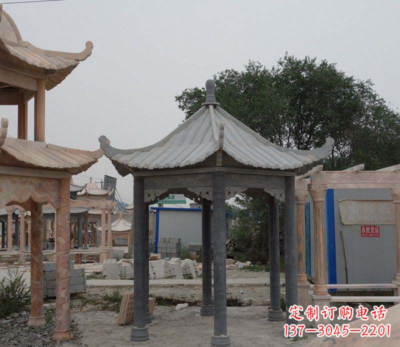 武汉大理石凉亭精美石雕
