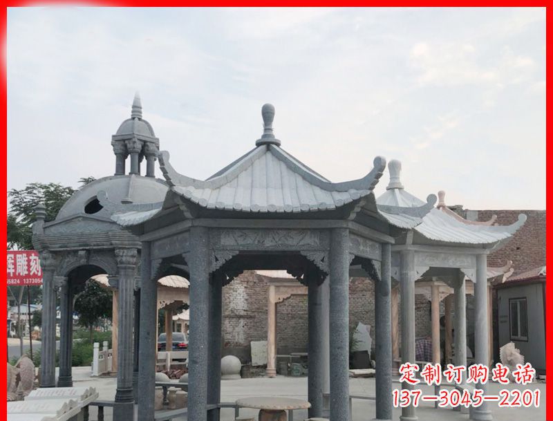武汉六角凉亭石雕
